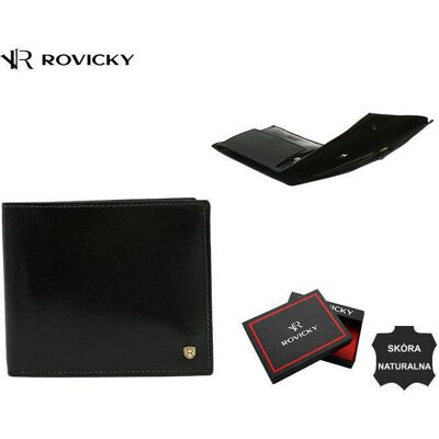 Rovicky Skorzany portfel meski z systemem RFID Rovicky Skorzany portfel meski z systemem RFID
