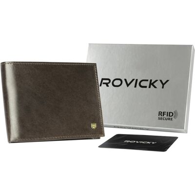Cedar Skórzany Portfel Męski Z Wieloma Zakładkami Na Karty — Rovicky Cedar Skórzany Portfel Męski Z Wieloma Zakładkami Na Karty — Rovicky