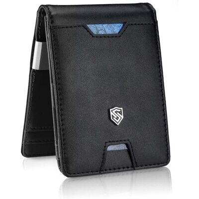 STEVENS Męski Portfel Skórzany Drobne na Zamek Klips slim nowoczesny z RFID Czany na Karty na gotówkę prezent STEVENS Męski Portfel Skórzany Drobne na Zamek Klips slim nowoczesny z RFID Czany na Karty na gotówkę prezent