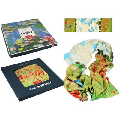 Hanipol Szal - C. Monet, Pole maków CARMANI Hanipol Szal - C. Monet, Pole maków CARMANI