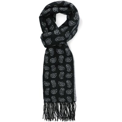 Lancerto Szal Czarny Paisley Lancerto Szal Czarny Paisley