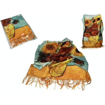 Szal - V. van Gogh, Słoneczniki w wazonie (CARMANI) Szal - V. van Gogh, Słoneczniki w wazonie (CARMANI)