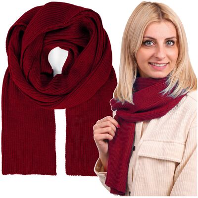 Szalik damski MOLTI MELY bordowy Szalik damski MOLTI MELY bordowy