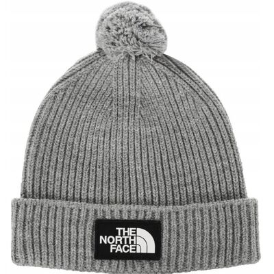 THE NORTH FACE - CZAPKA - NF0A3FN3DYY-0S szara czapka zimowa z pomponem THE NORTH FACE - CZAPKA - NF0A3FN3DYY-0S szara czapka zimowa z pomponem