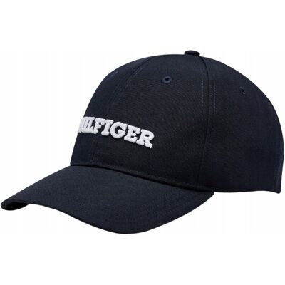 Tommy Hilfiger czapka z daszkiem th monotype canvas 6 panel cap granatowa Tommy Hilfiger czapka z daszkiem th monotype canvas 6 panel cap granatowa