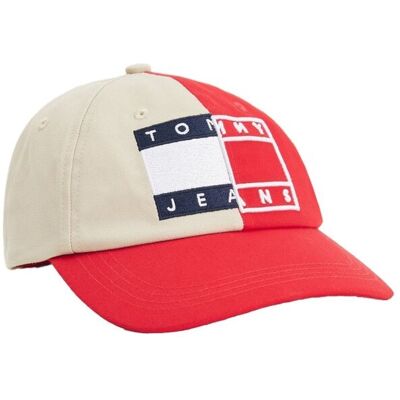 Tommy Hilfiger Czapka Z Daszkiem Tjw Heritage Cap Splice Red/Beige Aw0Aw11769 0Gz Tommy Hilfiger Czapka Z Daszkiem Tjw Heritage Cap Splice Red/Beige Aw0Aw11769 0Gz