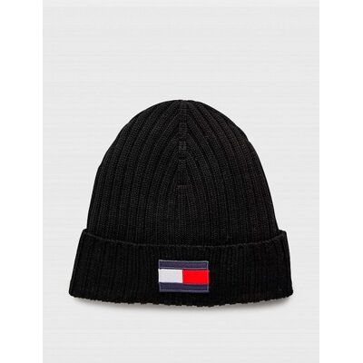 Tommy Hilfiger czapka zimowa beanie czarny rozmiar S/M Tommy Hilfiger czapka zimowa beanie czarny rozmiar S/M