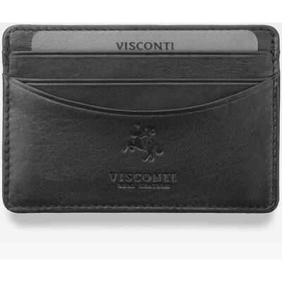 Visconti, Etui męskie na karty, Slim, czarne, technologia RFID Visconti, Etui męskie na karty, Slim, czarne, technologia RFID