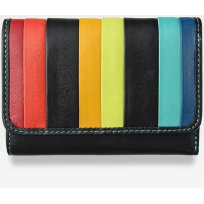 Visconti Portfel Damski Skórzany Santorini Rfid Str-3 Black Multi Visconti Portfel Damski Skórzany Santorini Rfid Str-3 Black Multi