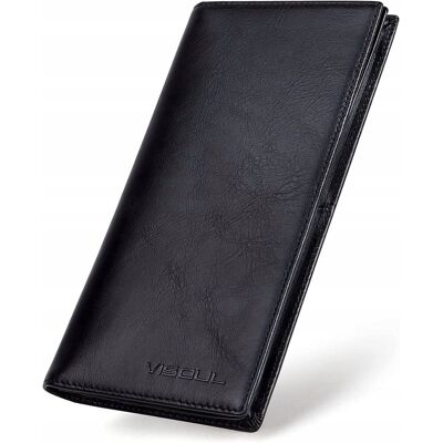 Inny producent VISOUL Portfel Skórzany Męski XXL Vintage RFID Ochrona Czarny Inny producent VISOUL Portfel Skórzany Męski XXL Vintage RFID Ochrona Czarny
