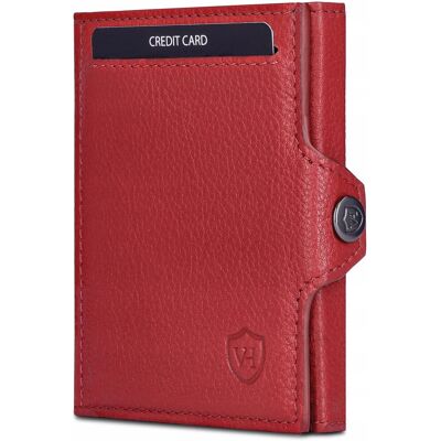 Inny producent VON HEESEN Portfel Slim RFID Ochrona Dla Mężczyzn i Kobiet Czerwony Inny producent VON HEESEN Portfel Slim RFID Ochrona Dla Mężczyzn i Kobiet Czerwony