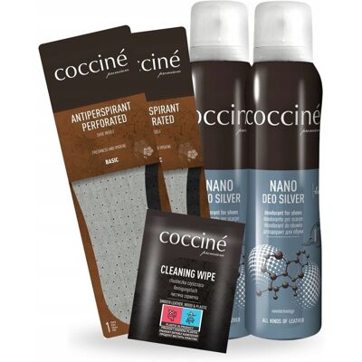 Wkładki Do Butów Dezodorant Nano Deo I Chusteczka Coccine Zestaw 5W1 Wkładki Do Butów Dezodorant Nano Deo I Chusteczka Coccine Zestaw 5W1