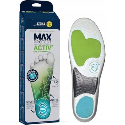 Wkładki Do Butów Sidas Max Protect Activ Slim 44-45 Wkładki Do Butów Sidas Max Protect Activ Slim 44-45