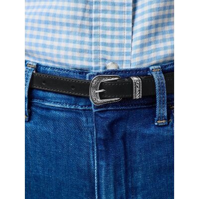 Wrangler Thin Western Belt Black 112365348 Wrangler Thin Western Belt Black 112365348