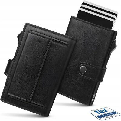 Inny producent YESIIW Portfel Slim Na Karty RFID Ochrona XL Kieszeń Na Monety Czarny Inny producent YESIIW Portfel Slim Na Karty RFID Ochrona XL Kieszeń Na Monety Czarny