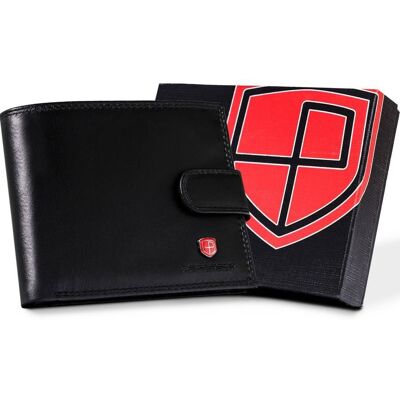 Zapinany portfel męski Peterson z systemem RFID protect skóra naturalna Zapinany portfel męski Peterson z systemem RFID protect skóra naturalna