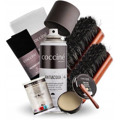 Coccine Zestaw 8w1 Wodoodporny Impregnat Pasta Do Butów Do Czyszczenia Pielęgnacji Coccine Zestaw 8w1 Wodoodporny Impregnat Pasta Do Butów Do Czyszczenia Pielęgnacji