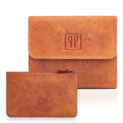 Paolo Peruzzi ZESTAW DLA NIEJ ZUP-64-OR: PORTFEL ZE SKÓRY NATURALNEJ T-11 I ETUI NA KLUCZE T-51 Paolo Peruzzi ZESTAW DLA NIEJ ZUP-64-OR: PORTFEL ZE SKÓRY NATURALNEJ T-11 I ETUI NA KLUCZE T-51