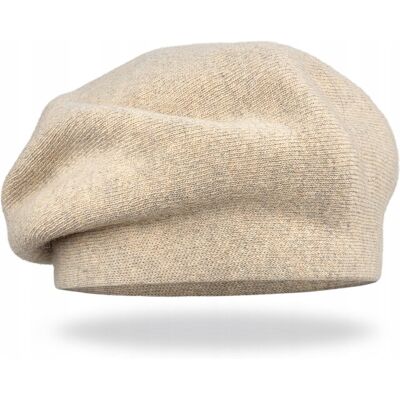 Majka Zimowy Elegancki Ocieplany Stylowy Beret Damski Na Zimę 70% Wełna Beżowy Majka Zimowy Elegancki Ocieplany Stylowy Beret Damski Na Zimę 70% Wełna Beżowy
