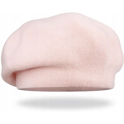 Majka Zimowy Elegancki Ocieplany Stylowy Beret Damski Na Zimę 70% Wełna Różowy Majka Zimowy Elegancki Ocieplany Stylowy Beret Damski Na Zimę 70% Wełna Różowy
