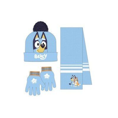 Inna producent Zimowy zestaw Bluey: snood, czapka i rękawiczki dla dzieci Inna producent Zimowy zestaw Bluey: snood, czapka i rękawiczki dla dzieci