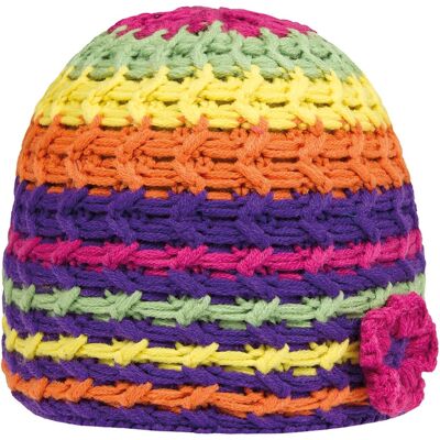 Czapka Beanie W Kolorowe Paski Doll R.49 Czapka Beanie W Kolorowe Paski Doll R.49