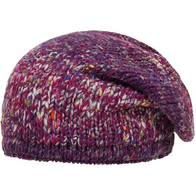 Czapka Dzianinowa Beanie Fioletowa Doll R.53 Czapka Dzianinowa Beanie Fioletowa Doll R.53