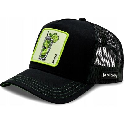 Czapka Z Daszkiem Capslab Mojito Drinks Trucker Cap Czarna Czapka Z Daszkiem Capslab Mojito Drinks Trucker Cap Czarna