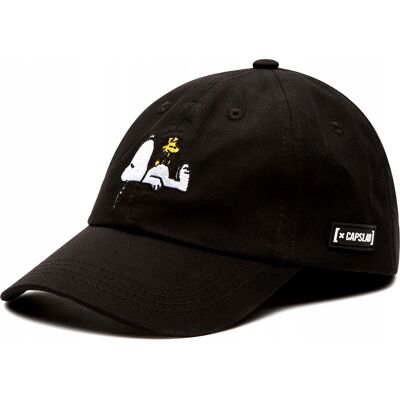 Czapka Z Daszkiem Capslab Snoopy Peanuts Worldwide Trucker Cap Czarna Rzep Czapka Z Daszkiem Capslab Snoopy Peanuts Worldwide Trucker Cap Czarna Rzep