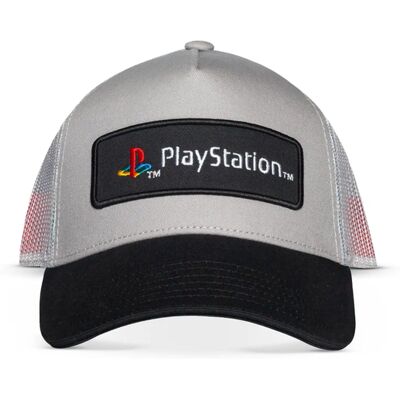 DIFUZED Czapka Z Daszkiem Logo Szara Z Siateczką - Playstation DIFUZED Czapka Z Daszkiem Logo Szara Z Siateczką - Playstation