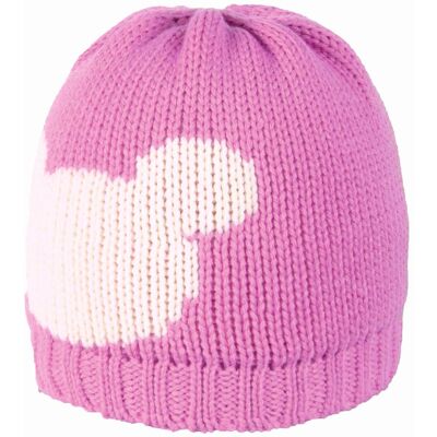 Dziewczęca Czapka Beanie Różowa Doll R.51 Dziewczęca Czapka Beanie Różowa Doll R.51