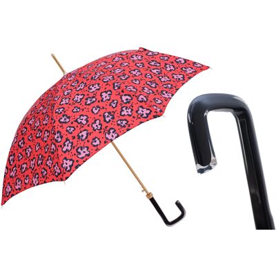 No name Luksusowy Parasol Pasotti Funky Cheetah Skóra Handmade Włochy No name Luksusowy Parasol Pasotti Funky Cheetah Skóra Handmade Włochy