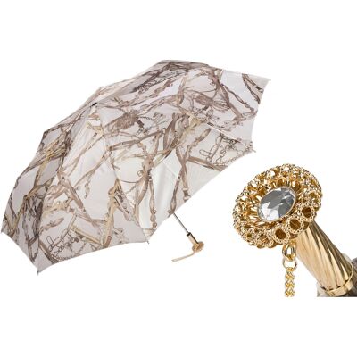 No name Luksusowy Parasol Pasotti Wędzidła Biały Kryształ Handmade Włochy No name Luksusowy Parasol Pasotti Wędzidła Biały Kryształ Handmade Włochy
