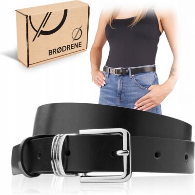 Brødrene Pasek Damski Do Spodni Długi Skórzany Casual Do Jeansów Czarny 130 Cm Brødrene Pasek Damski Do Spodni Długi Skórzany Casual Do Jeansów Czarny 130 Cm