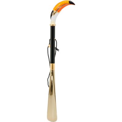 No name Pasotti Łyżka Butów 50cm Tukan Emailiowany Mosiądz Włochy Pasotti No name Pasotti Łyżka Butów 50cm Tukan Emailiowany Mosiądz Włochy Pasotti
