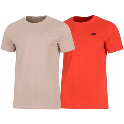 F4 4F ZESTAW 2szt. 2-PAK MÄSKA KOSZULKA T-SHIRT 100% BAWEĹNA / rozm XL F4 4F ZESTAW 2szt. 2-PAK MÄSKA KOSZULKA T-SHIRT 100% BAWEĹNA / rozm XL