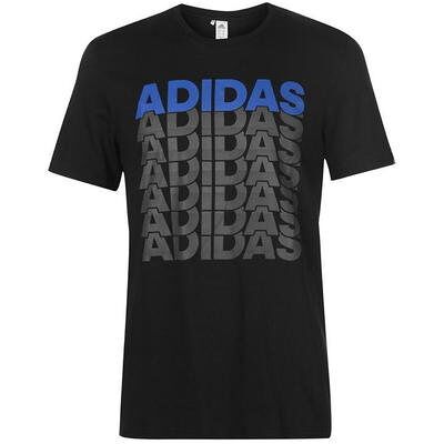 Adidas koszulka męska czarna Repeated Linear, Rozmiar XL Adidas koszulka męska czarna Repeated Linear, Rozmiar XL