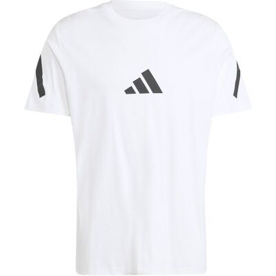 Białe T-shirt Adidas Z.N.E. - Sportowe bawełna, ochrona UV Białe T-shirt Adidas Z.N.E. - Sportowe bawełna, ochrona UV