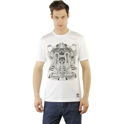 Adidas originals, T-shit męski, Shoe Montage Tee 'White', rozmiar XL Adidas originals, T-shit męski, Shoe Montage Tee 'White', rozmiar XL