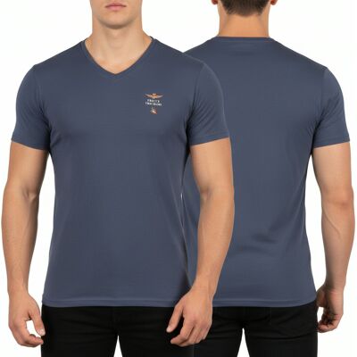 Aeronautica Militare granatowy t-shirt koszulka męska v-neck SCOTI006J508 XL Aeronautica Militare granatowy t-shirt koszulka męska v-neck SCOTI006J508 XL