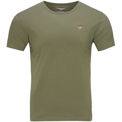 Aeronautica Militare khaki t-shirt koszulka męska crew-neck SC0TI001J508-07001 M Aeronautica Militare khaki t-shirt koszulka męska crew-neck SC0TI001J508-07001 M
