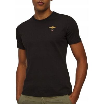 Aeronautica Militare T-shirt Basic czarny XL Aeronautica Militare T-shirt Basic czarny XL