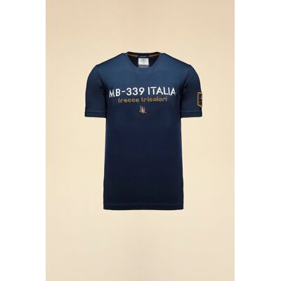 Aeronautica Militare T-shirt Emboidered Frecce Tricolori granat 2XL Aeronautica Militare T-shirt Emboidered Frecce Tricolori granat 2XL