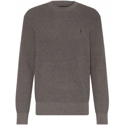 Allsaints Sweter Męski Bawełniany Z Okrągłym Dekoltem Szary L Kwd Allsaints Sweter Męski Bawełniany Z Okrągłym Dekoltem Szary L Kwd