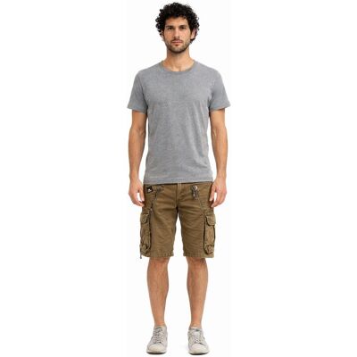 Alpha INDUSTRIES BRĄZOWE SPODENKI BOJÓWKI Z PASKIEM I MANKIETEM 33 I2A Alpha INDUSTRIES BRĄZOWE SPODENKI BOJÓWKI Z PASKIEM I MANKIETEM 33 I2A