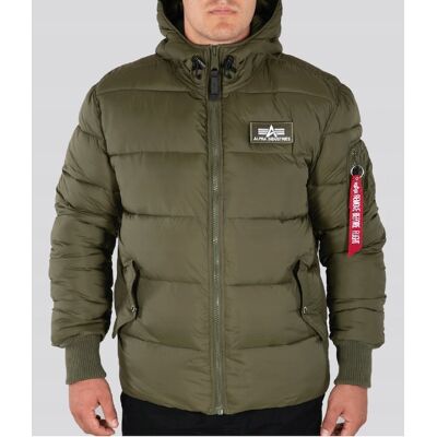 Industries kurtka męska pikowana z kapturem HOODED PUFFER Alpha FD Industries kurtka męska pikowana z kapturem HOODED PUFFER Alpha FD