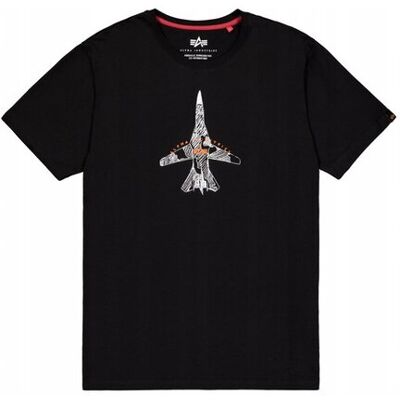 Alpha Industries T-shirt Air Force Sketch (266548) czarny M Alpha Industries T-shirt Air Force Sketch (266548) czarny M