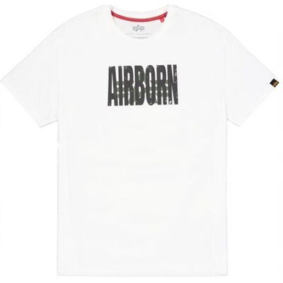 Alpha Industries T-shirt Airborn (266550) biały M Alpha Industries T-shirt Airborn (266550) biały M
