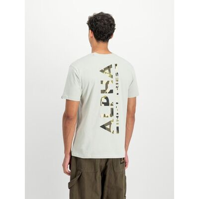 Alpha Industries T-shirt Backprint Camo Print (128507CP) stone M Alpha Industries T-shirt Backprint Camo Print (128507CP) stone M