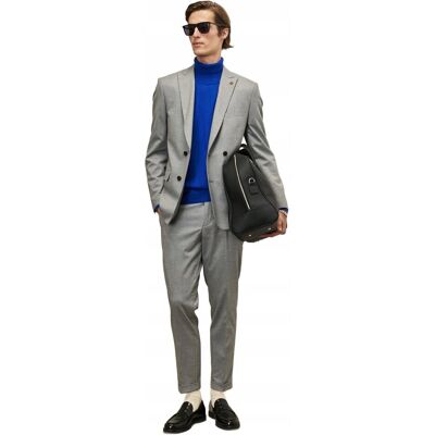 Inny producent ALTINYILDIZ CLASSICS SZARY GARNITUR MĘSKI SLIM DWURZĘDOWY ELEGANCKI 48 5DA Inny producent ALTINYILDIZ CLASSICS SZARY GARNITUR MĘSKI SLIM DWURZĘDOWY ELEGANCKI 48 5DA